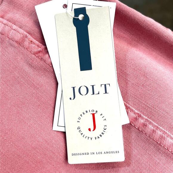 Jolt NWT Washed Dusty Rose Pink Stretch Denim Mini Skirt 1/25W Coastal Cowgirl - Picture 7 of 10